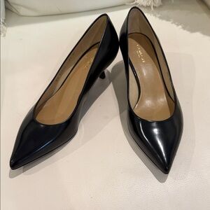 Coach New York Elegant Black UNIPUMP  Jet Mirror Heels size 8,5